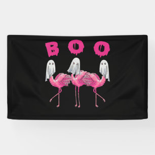 Flamingo   Ghost Flamingo Boo Halloween Costume Banner