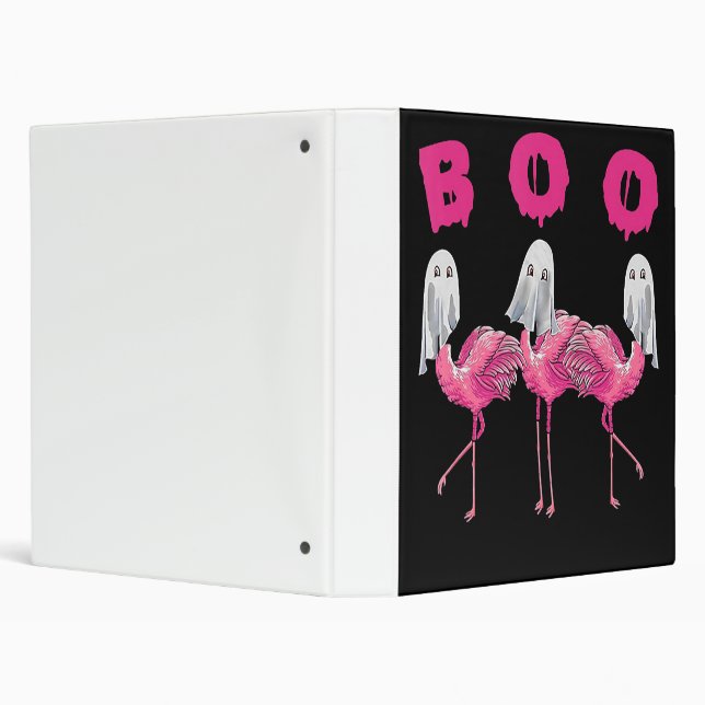 Flamingo | Ghost Flamingo Boo Halloween Costume Binder (Background)