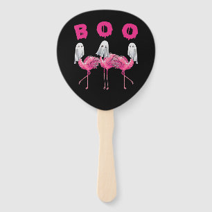 Flamingo   Ghost Flamingo Boo Halloween Costume Hand Fan