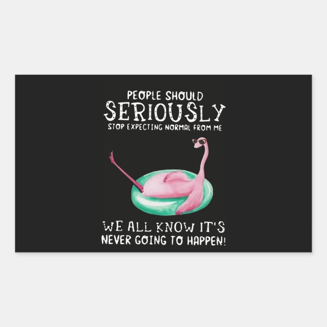 Flamingo Gift | People Should Seriously Flamingo Sticker (Front)