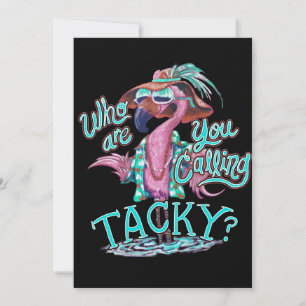 Flamingo Gift   Who Are You Calling Flamingo Holiday Card