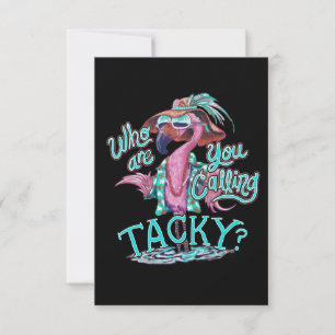 Flamingo Gift   Who Are You Calling Flamingo Thank You Card