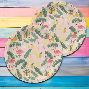 Flamingo & Gifts Summer Party Paper Plate