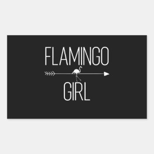 Flamingo Girl Gift For Women Bird Animal Wading Sticker