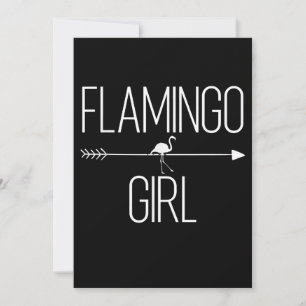 Flamingo Girl Gift For Women Bird Animal Wading Thank You Card