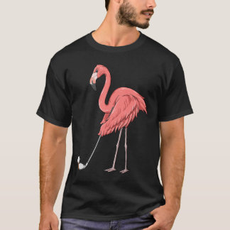 Flamingo Golf Flamingo Playing Golf Golfer T-Shirt
