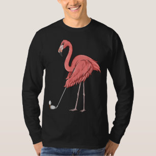Flamingo Golf Flamingo Playing Golf Golfer T-Shirt