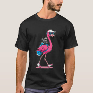 Flamingo Golfer Cute Pink Bird Golf Clubs Funny Wo T-Shirt