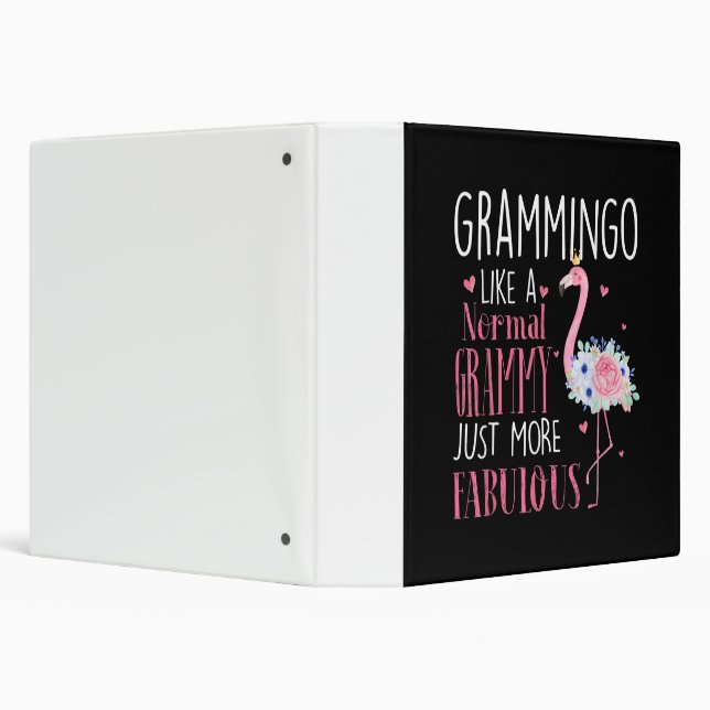 Flamingo Grammingo Like A Normal Grammy Gift Funny Binder (Background)