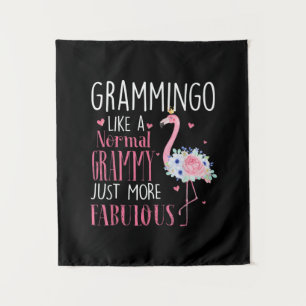Flamingo Grammingo Like A Normal Grammy Gift Funny Tapestry