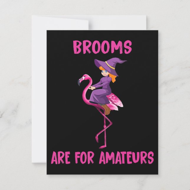Flamingo | Halloween costume Flamingoween Invitation (Front)