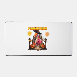 Flamingo Halloween Desk Mat