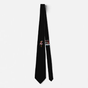 Flamingo Halloween Flamingo Witch Cool Pink Bird Tie