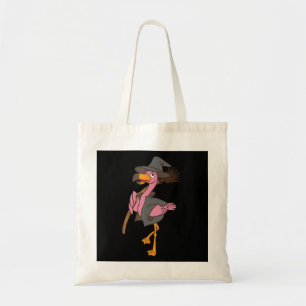 Flamingo Halloween Flamingo Witch Cool Pink Bird Tote Bag