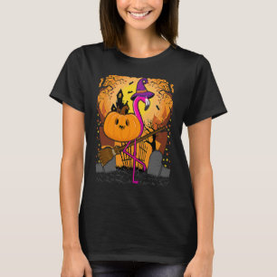 Flamingo Halloween Pumpkin Flamingo Halloween T-Shirt