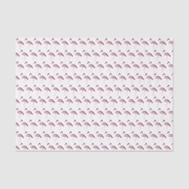 Flamingo Hand Painted Gift  Wrapping Paper (Front)