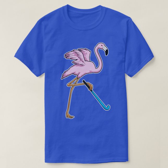 Flamingo Hockey Hockey bat T-Shirt (Design Front)