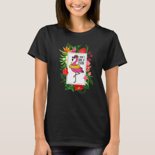 Flamingo I don't give a Flock Tropical T-Shirt