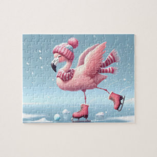 Flamingo Ice Skating Puzzle