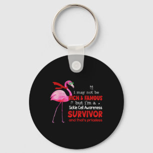 Flamingo I'm A Sickle Cell Survivor That's Pricele Keychain