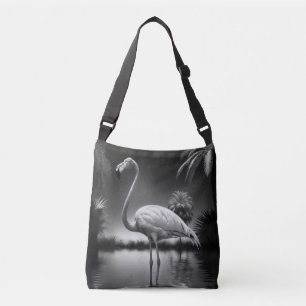 Flamingo in a Pool Crossbody Bag