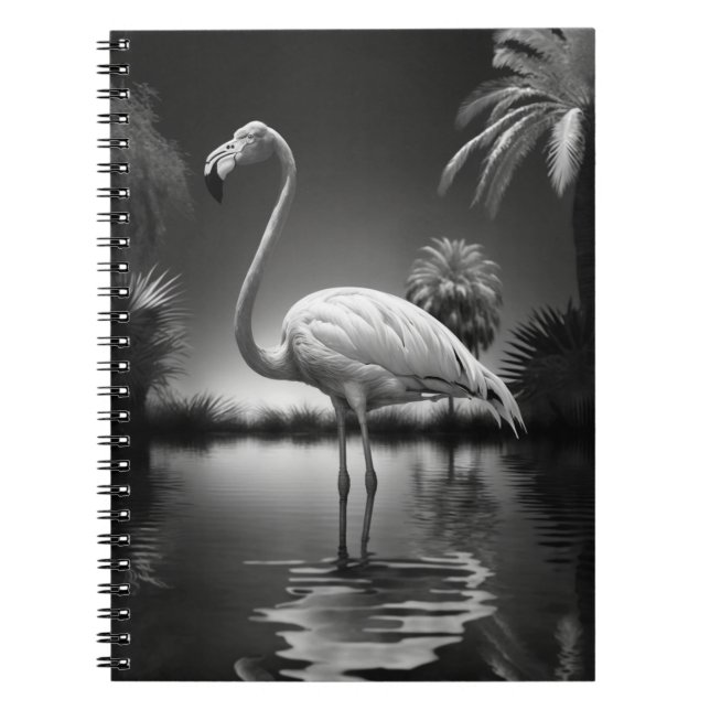 Flamingo in a Pool Notebook (Front)