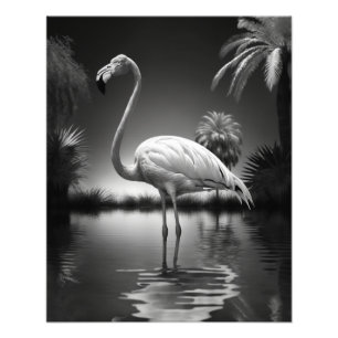 Flamingo in a Pool Photo Print