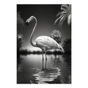 Flamingo in a Pool Photo Print