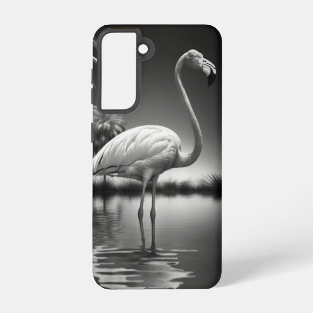 Flamingo in a Pool Samsung Galaxy S21 Case (Back)