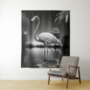 Flamingo in a Pool Tapestry