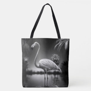 Flamingo in a Pool Tote Bag