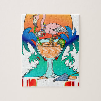 Flamingo in the Sun Jigsaw Puzzle