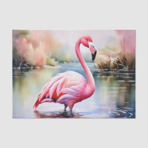 Flamingo in Water Tissue Paper