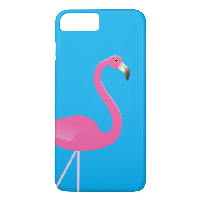 Flamingo iPhone 7 Plus Case Blue (Back)
