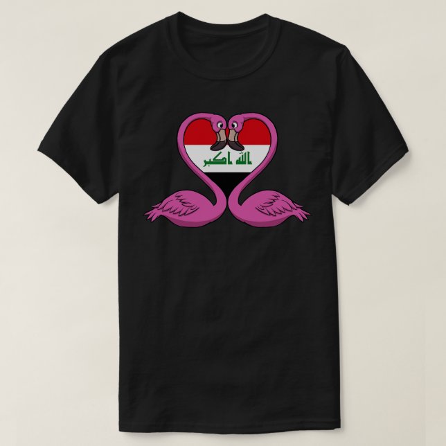 Flamingo Iraq T-Shirt (Design Front)