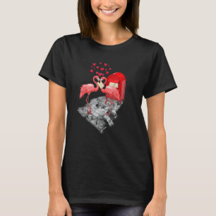 Flamingo Is My Valentine Flamingo Valentine's Day T-Shirt