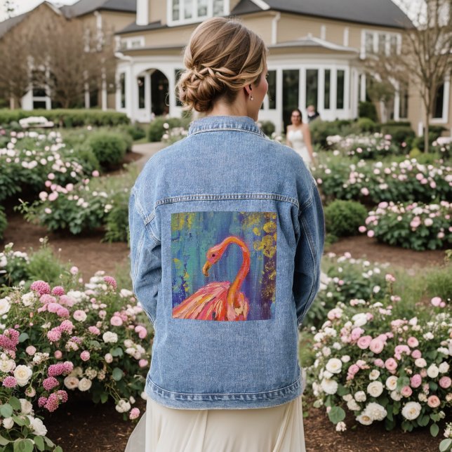 Flamingo jeans jacket (Mariage Retour)
