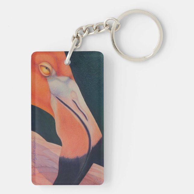 Flamingo Keychain (Back)