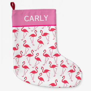 Flamingo Large Christmas Stocking