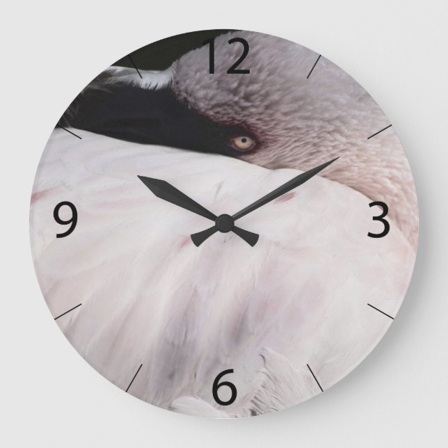 Flamingo Large Clock (Front)