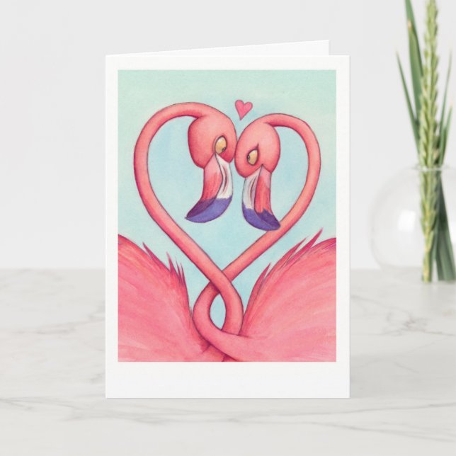 Flamingo Love! Card (Front)