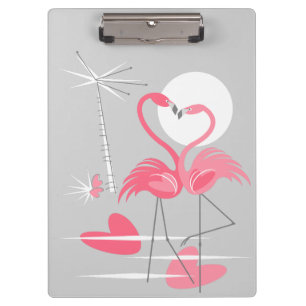 Flamingo Love clipboard