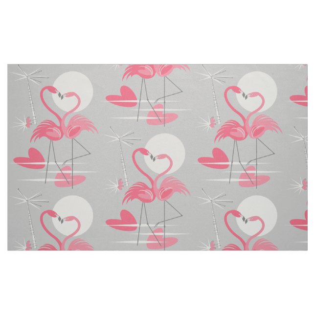 Flamingo Love fabric large (Fat Quarter)