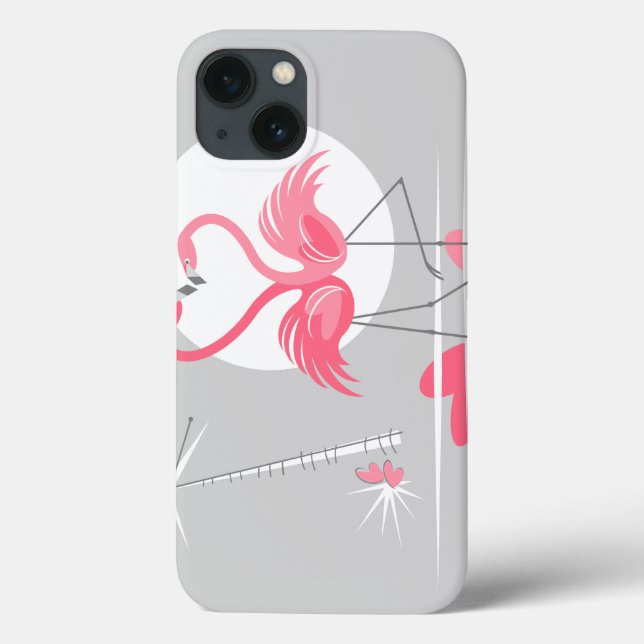 Flamingo Love IPad case horizontal (Back)