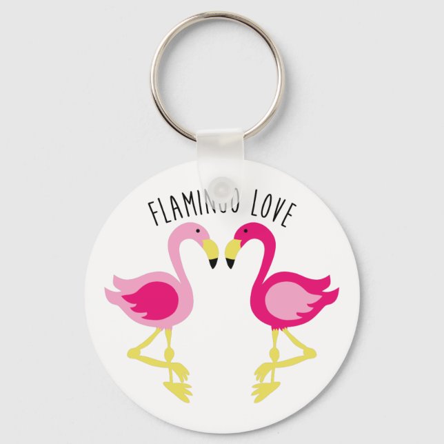 Flamingo Love Keychain (Front)