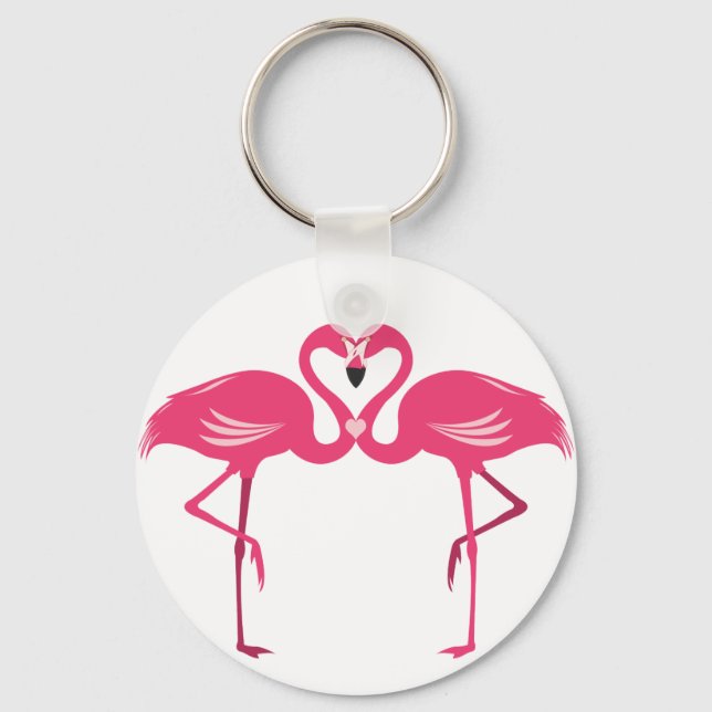 Flamingo Love Keychain (Front)