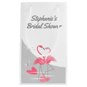Flamingo Love Large Moon Bridal Shower small Gift Bag
