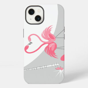 Flamingo Love Large Moon Monogram IPad case