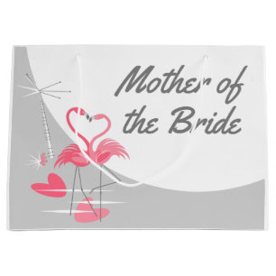 Flamingo Love Large Moon Mother of the Bride large Gift Bag