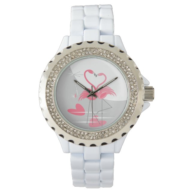 Flamingo Love Large Moon watch (Front)